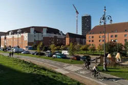 Lejlighedskompleks i boligafdelingen Mjølnerparken på Nørrebro