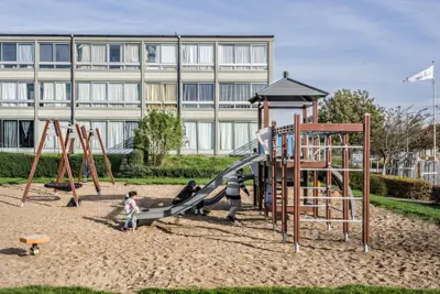 Børn på lejeplads i boligafdelingen Stengårdsvej